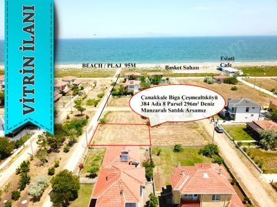 Denize Çok Yakın Konumda Batı Cephe 296M2 Yeşil Alan Karşısı Süper Satılık Arsa Biga Gümüşçay