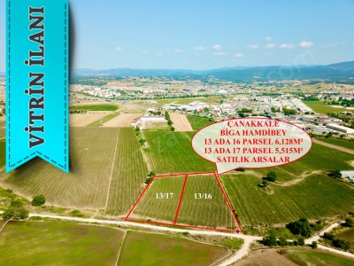 Çanakkale Biga Hamdibeyde 2 Tapu 11 678M2 Süper Arazi Satılık Tarla