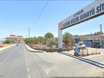 Ayvalık Sanayi Sitesinde Satılık İşyeri Çiftli Dükkan 150 Evler