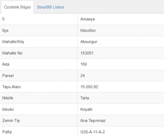 Aksungur Köyü  Merzifon Satılık Tarla |  15050M2 2.600.000Tl Resim-2