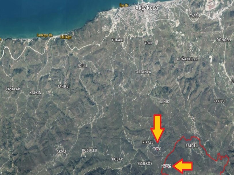 Kirazlı ve Balatlı da Toplam 9150 m2 İçinde Ev Olan Fındıklık