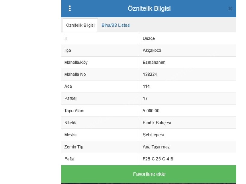 Esmahanım Baraj Yanı Satılık 5 Dönüm Fındıklık