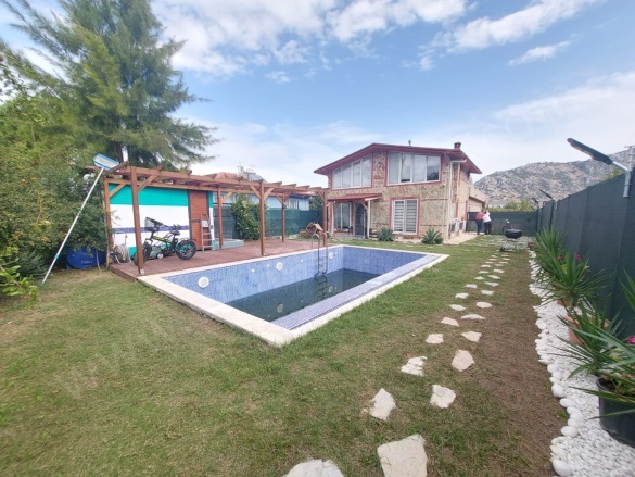Dalyan Ortaca Kiralık Villa |  3+1 Oda | 100M2 Aylık 40.000Tl Eşyalı  | Villa | Klima | 1 Banyo | 3 Yatak Odası Resim-1
