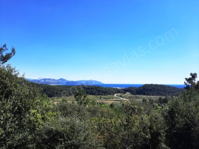 Mugla Sarıgermede Deniz Manzaralı 400 M2 İmarlı Satılık Arsa Veya Takas Ortaca