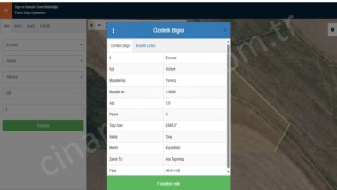 DADAŞKENTTE YATIRIMLIK 8669 m² TARLA İMAR SINIRINDA VE YOLA YAKIN  ÇINARDAN İlan No: 4919