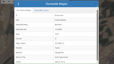 BÖREKLİDE SATILIK TARLA ÇINARDAN İlan  No:4046