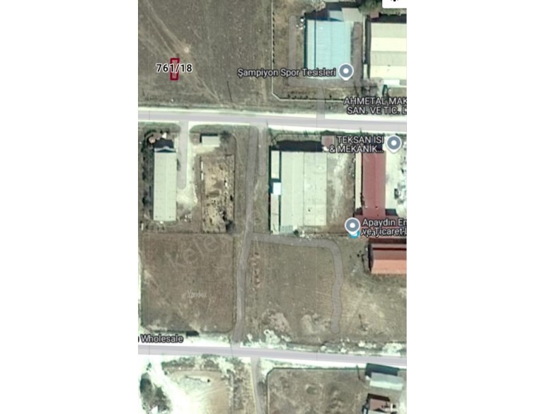 YENİ SANAYİ SİTESİ KARŞISINDA TİCARİ ARSA 