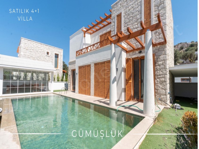 Bodrum Gümüşlük de 4+1 Müstakil Havuzlu Villa
