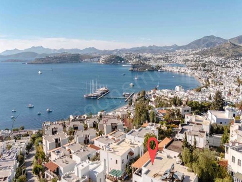 Bodrum Kumbahçede Full Deniz Manzaralı Daire