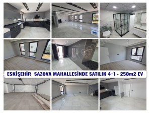 ESKİŞEHİR SAZOVA MAHALLESİ KARABAYIR MEVKİİNDE SATILIK 4+1 TRİPLEX EV