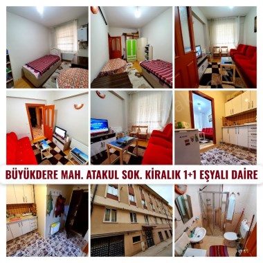 ESKİŞEHİR BÜYÜKDERE MAHALLESİ ATAKUL SOKAKDA KİRALIK 1+1 EŞYALI DAİRE