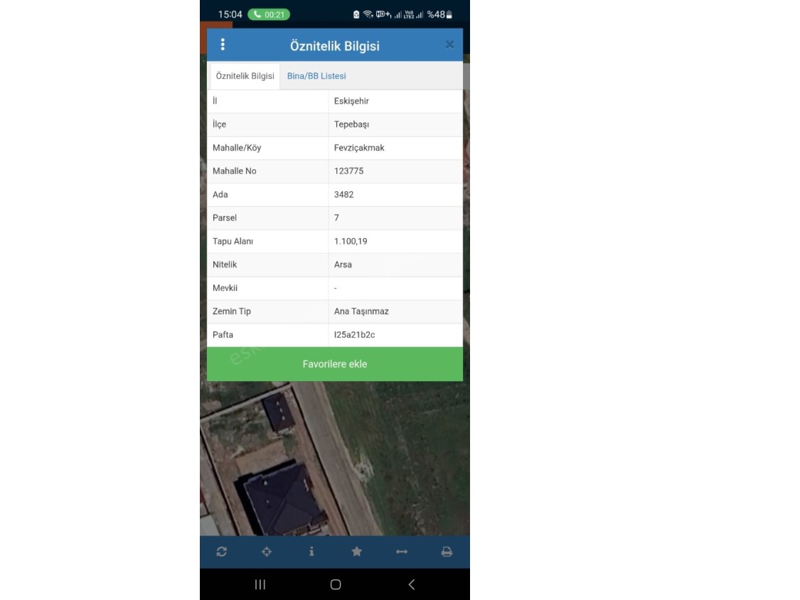 ESKİŞEHİR FEVZİÇAKMAK MAHALLESİNDE SATILIK ARSA