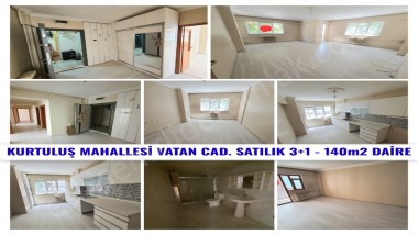 ESKİŞEHİR KURTULUŞ MAHALLESİNDE SATILIK 3+1 140m DAİRE