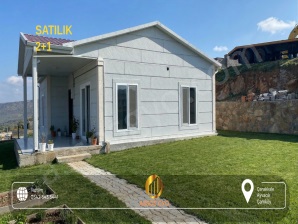 AYVACIK ÇAMKÖYDE DENİZ MANZARALI, VİLLALAR BÖLGESİNDE HAZIR 2+1 PREFABRİKLİ ARSA