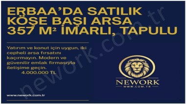 ERBAADA SATILIK ARSA İMARLI