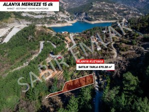 Alanya Satılık Tarla Kuzyaka Mahallesinde Doğa manzaralı 