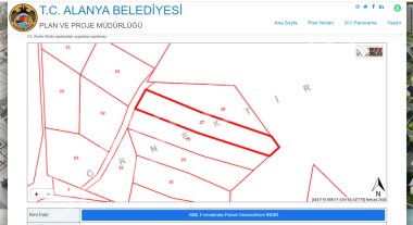 ALANYA SATILIK TARLA TIRILAR KÖYÜNDE DOĞA MANZARALI
