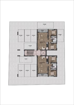 SATILIK LEFKOŞA MARMARA BÖLGESİNDE TÜRK MALI 2+1, 3+1 ve PENTHOUSE LÜKS DAİRELER Kat Planı