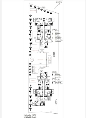 Elit 4 Residence Cikcillide Satılık 1+1 Daire Vaziyet Planı