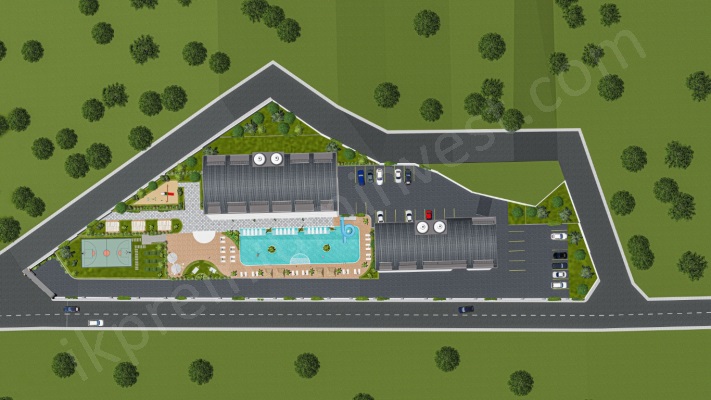 Роскошная 4+1 квартира в продаже в Алании – с видом на море, бассейном и инфраструктурой Vaziyet Planı