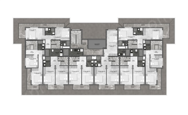 Nobby Garden – Luxuswohnungen zum Verkauf in Avsallar, Alanya Gebäudeplan