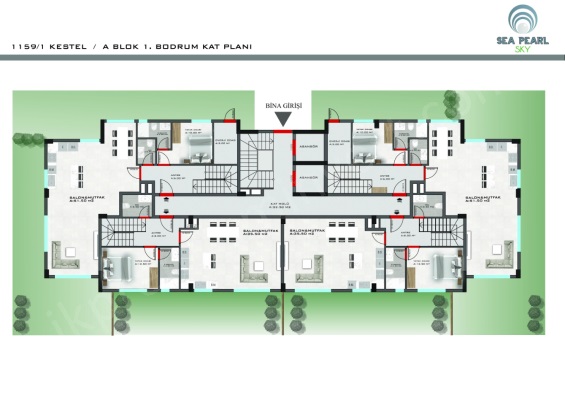 SEA PEARL SKY  KESTEL  Kat Planı