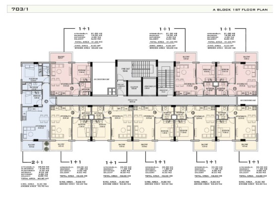 DEMİRTAŞ EXODUS RİVER SİDE RESİDENCE satılık daireler Gebäudeplan