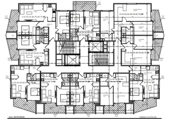 ALANYA MERKEZ best home aria  satılık daireler Kat Planı