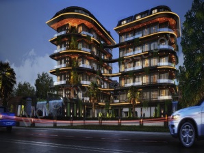 Проект премиум класса, 230м от моря, район Кестель SKY LINE RESİDENCE
