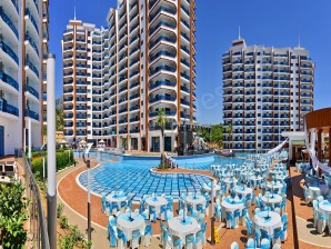 ZU VERMIETEN: LUXUS 3+1 APARTMENT IN AZURA PARK RESIDENCE, MAHMUTLAR POOL, SPA & NUR 1,5KM ZUM STRAN