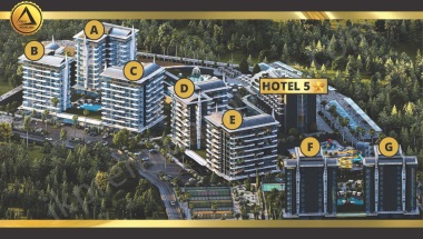 Alanya Avsallarda Satılık Lüks Daire   Exclusive New Level Premium Avsallarda   Otel Konforu, Doğa