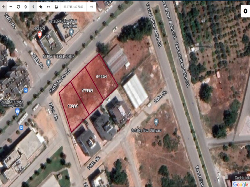 KEPEZ VARSAK AYDOĞMUŞTA TİCARİ + KONUT 1720 M2 SATILIK ARSA