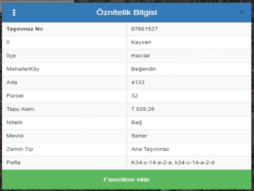HACILAR BEĞENDİKDE VİLLA İMARLI HAM ARSA