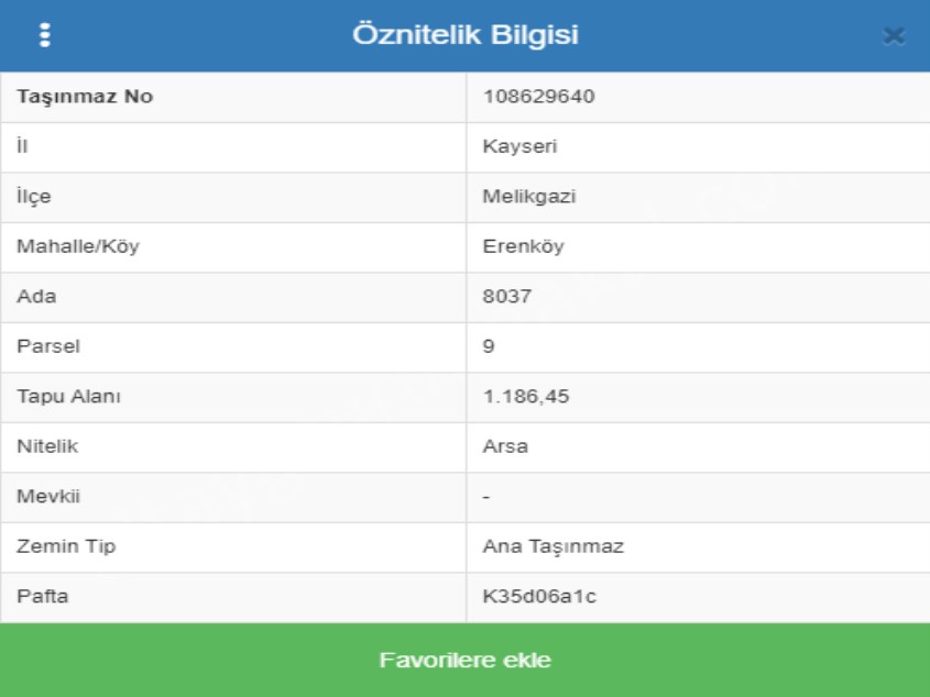 ERENKÖY DE SATILIK VİLLA PARSELİ