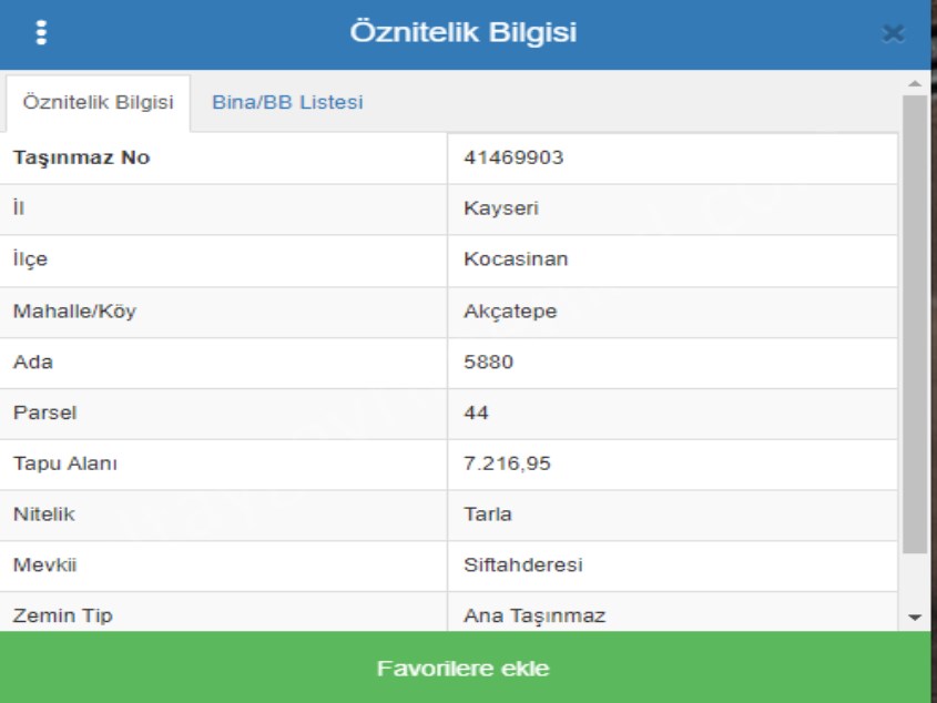 KOCASİNAN AKÇATEPE DE SATILIK TARLA BEKLEMEDE