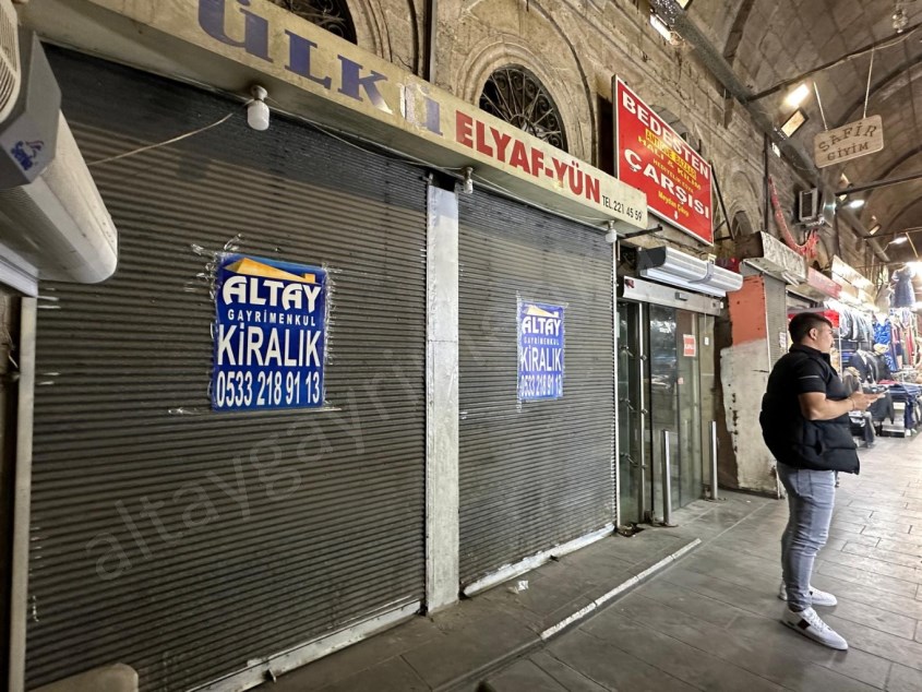 KAPALI ÇARŞI KİRALIK DÜKKAN