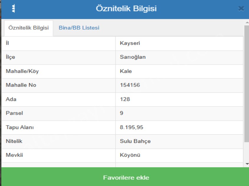 SARIOĞLAN KALEKÖYÜ SATILIK SULU BAHÇE