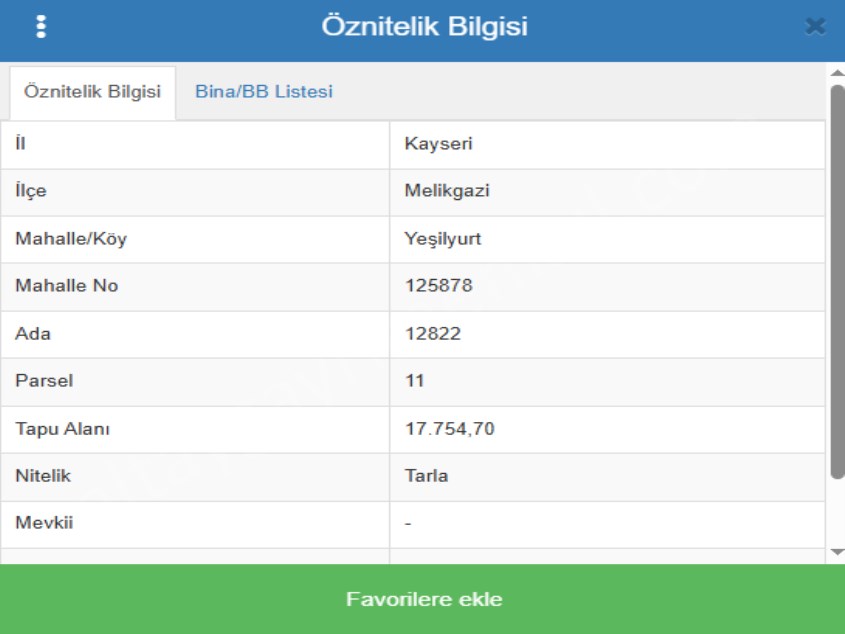 YEŞİLYURTTA SATILIK TARLA