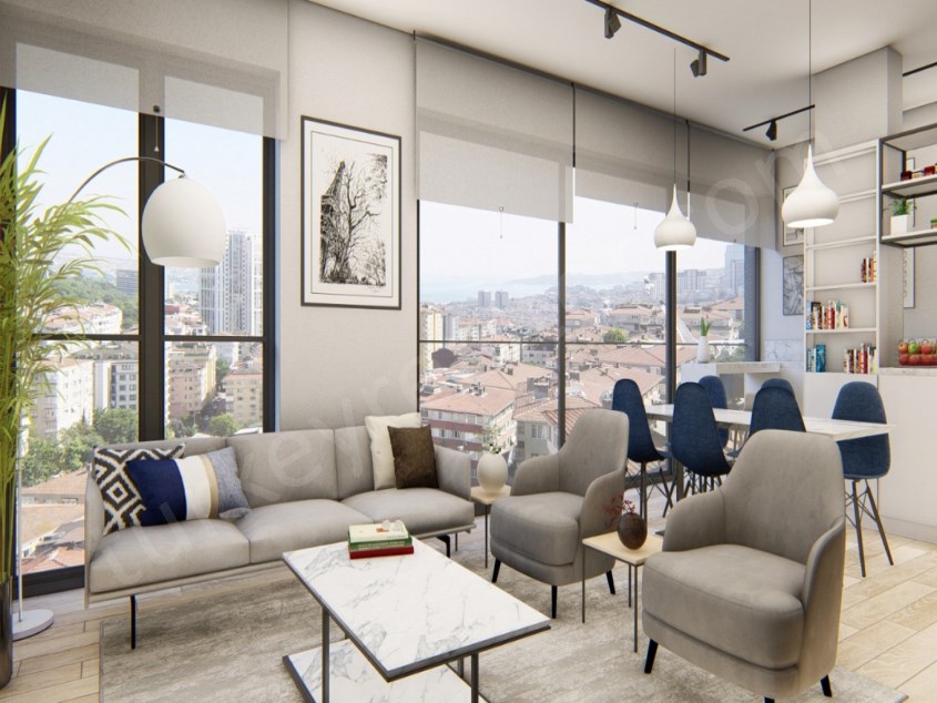 Luxury Flats for Sale in Kağıthane Orman Istanbul Project