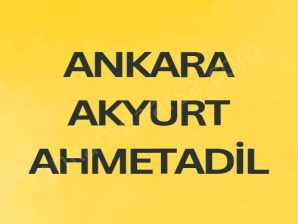 ANKARA AKYURT AHMETADİL DE 157 m2 HİSSELİ TAPULU TARLA