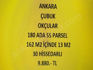 ANKARA ÇUBUK OKÇULAR DA 13 M2 HİSSELİ TAPULU SEBZE BAHÇESİ