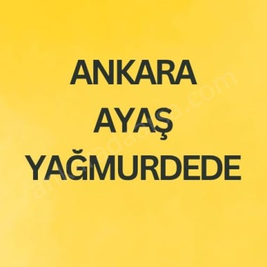 ANKARA AYAŞ YAĞMURDEDE DE İLHAN ÇAYI KENARI 441 M2 HİSSELİ TAPULU TARLA