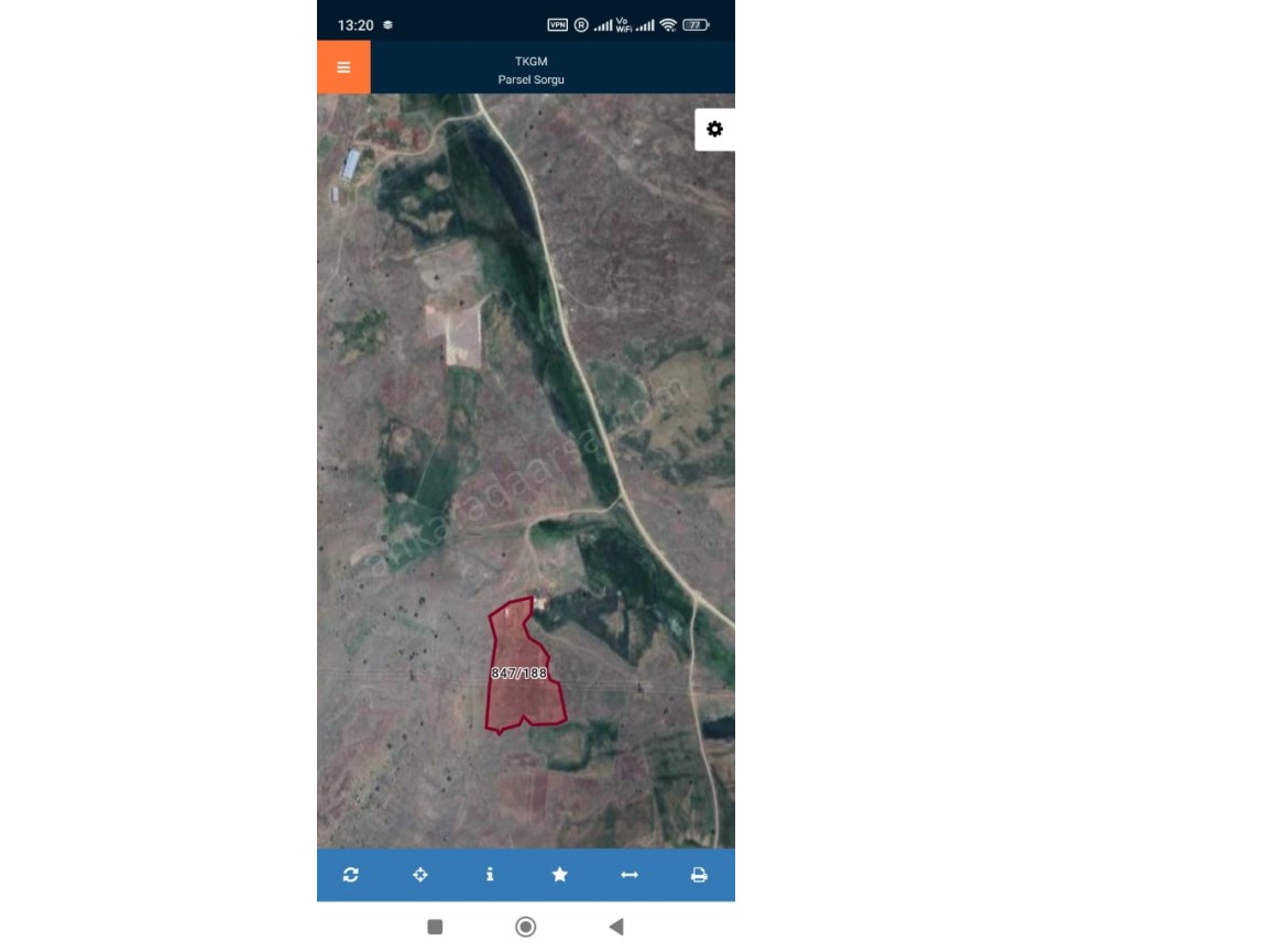 ANKARA ÇUBUK YUKARI ÇAVUNDUR DA 68 M2 HİSSELİ TAPULU TARLA