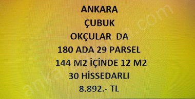 ANKARA ÇUBUK OKÇULAR DA 12 M2 HİSSELİ TAPULU SEBZE BAHÇESİ