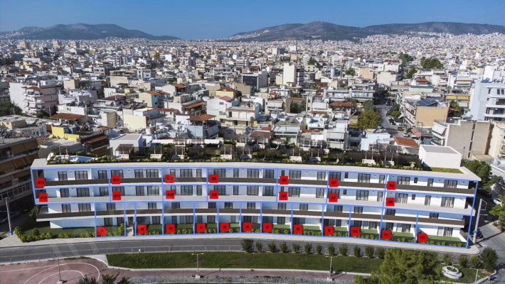 ATİNANIN KALBiNDE EŞSİZ BiR BAHÇELİ EV PROJESi  GOLDEN VİSA YENİ YASALARINA UYGUN Vaziyet Planı