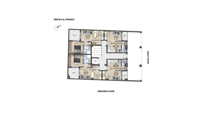 YUNANİSTAN PİRE DE GOLDEN VİSA UYUMLU DAİRELER Kat Planı