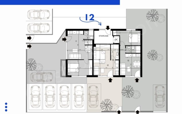 ATİNA GLYFADA DA DENİZ MANZARALI GOLDEN VİSA UYUMLU DAİRELER Kat Planı