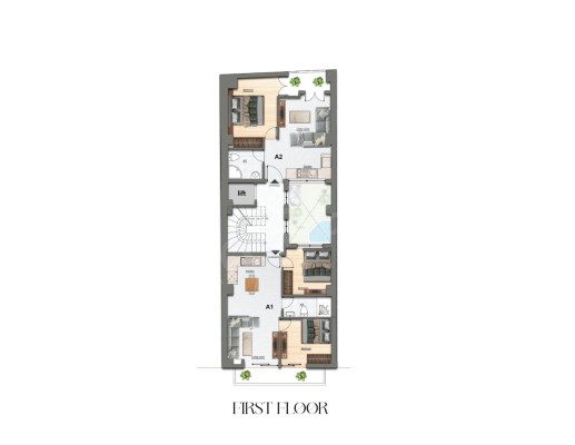 DENİZ MANZARALI, YÜKSEK KİRA GETİRİLİ GOLDEN VİSA UYUMLU LÜKS DAİRELER – ATİNADAKİ EN GÖZDE YATIRIM Kat Planı