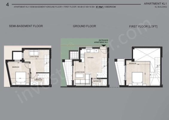 ATİNANIN YÜKSELEN SAHİL ŞERİDİNDE GOLDEN VİSA FIRSATI: PREMİUM KONUT PROJESİ Kat Planı