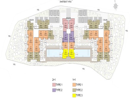 Alanya Obada  site içinde yeni yatırım projesi